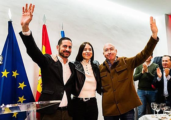 Fernández Bielsa, Diana Morant y Alejandro Soler, este sábado en Torrent.