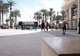 Fondo de saco de la Explanada, abierto por Navidad.