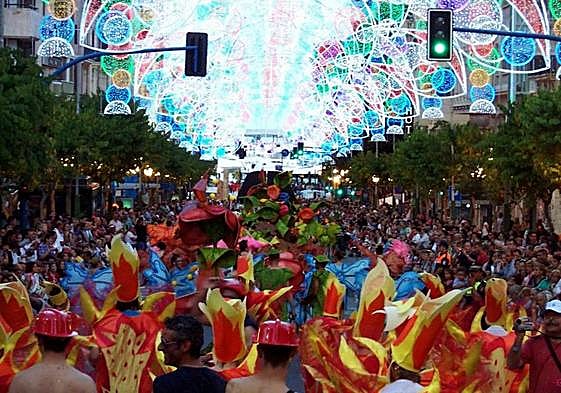 Fiesta de Carnaval en Alicante.