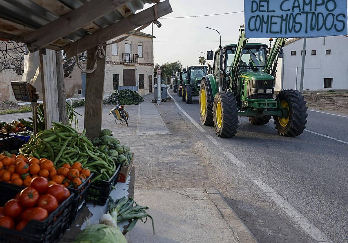Una de las tractoradas en la Comunitat.