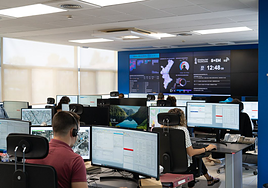 Imagen de archivo de la sala del 112 de la Comunitat Valenciana.