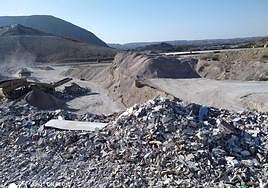 Celda de escombros en el CETRA.