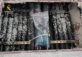 Combustible empleado por el pirómano.