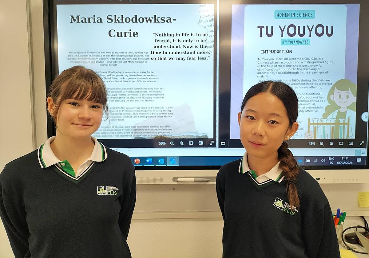 Estudiantes del colegio ELIS Villamartín.