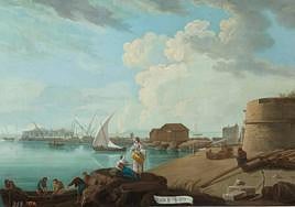'Vista del muelle de Alicante', de Mariano Ramón Sánchez.