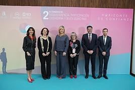 Autoridades presentes en la gala celebrada en el ADDA este martes.