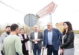 Alejandro Soler, en su visita a Pego.