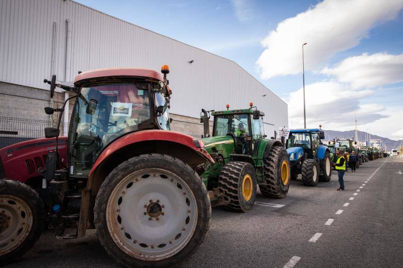 La marcha de tractores a Orihuela, en imágenes