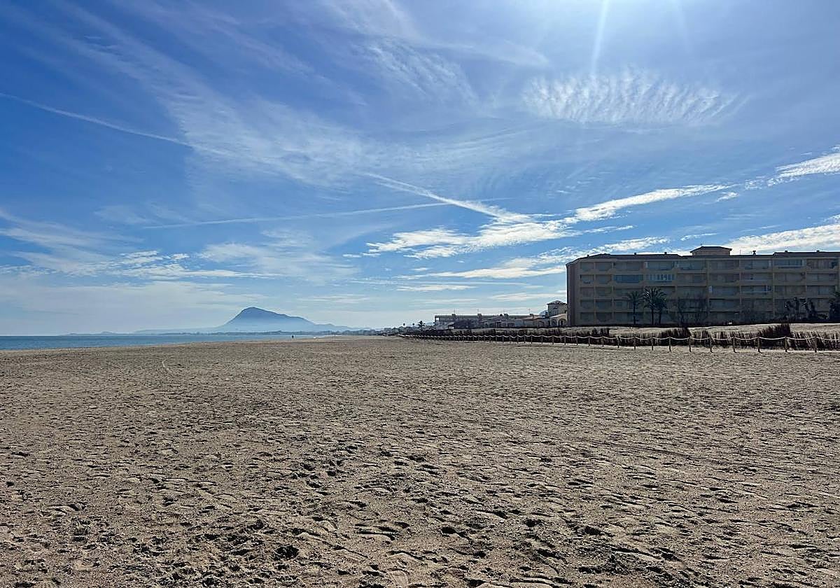 Playa de Les Deveses, en Dénia.
