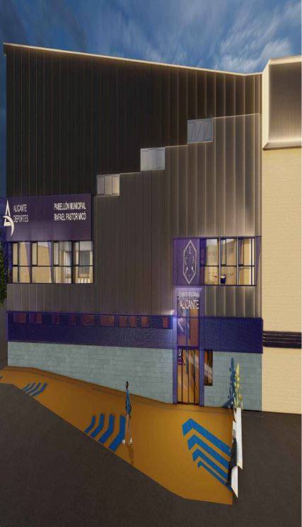 Imagen secundaria 1 - El nuevo pabellón Rafael Pastor de Alicante contará con salas de esgrima