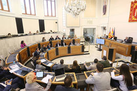 Pleno extraordinario de la Diputación Provincial de Alicante.