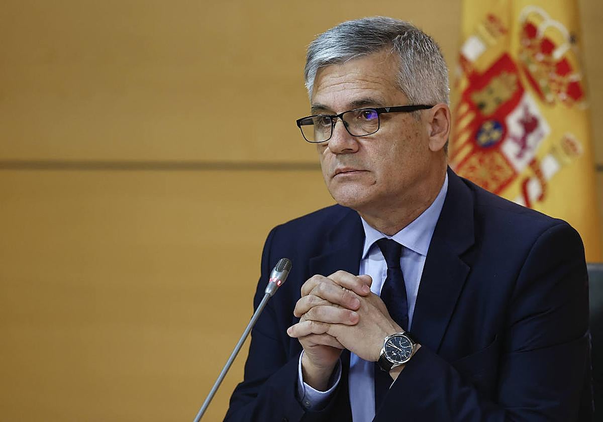 El secretario de Estado de Vivienda, David Lucas, en la rueda de prensa de este martes.