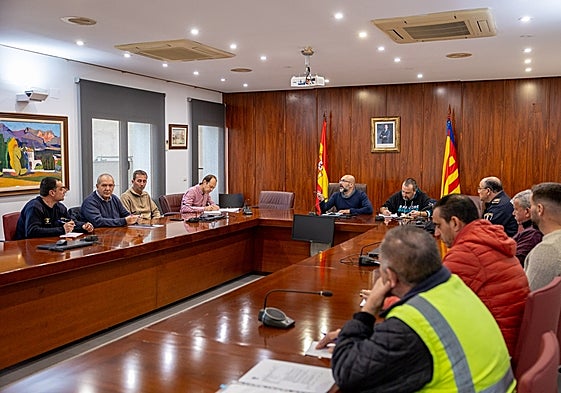 Imagen de la reunión de coordinación mantenida este martes
