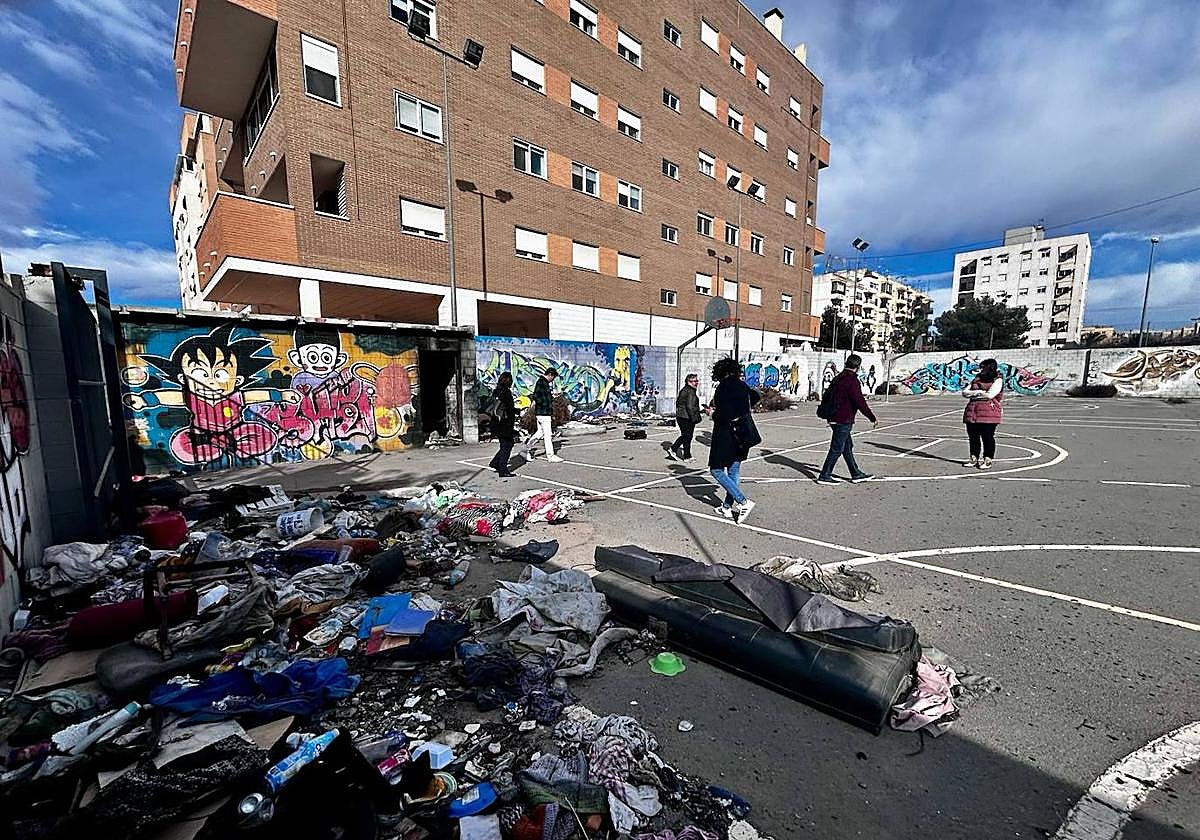 Imagen que presenta la zona deportiva de Nou Alacant facilitada por el grupo socialista.