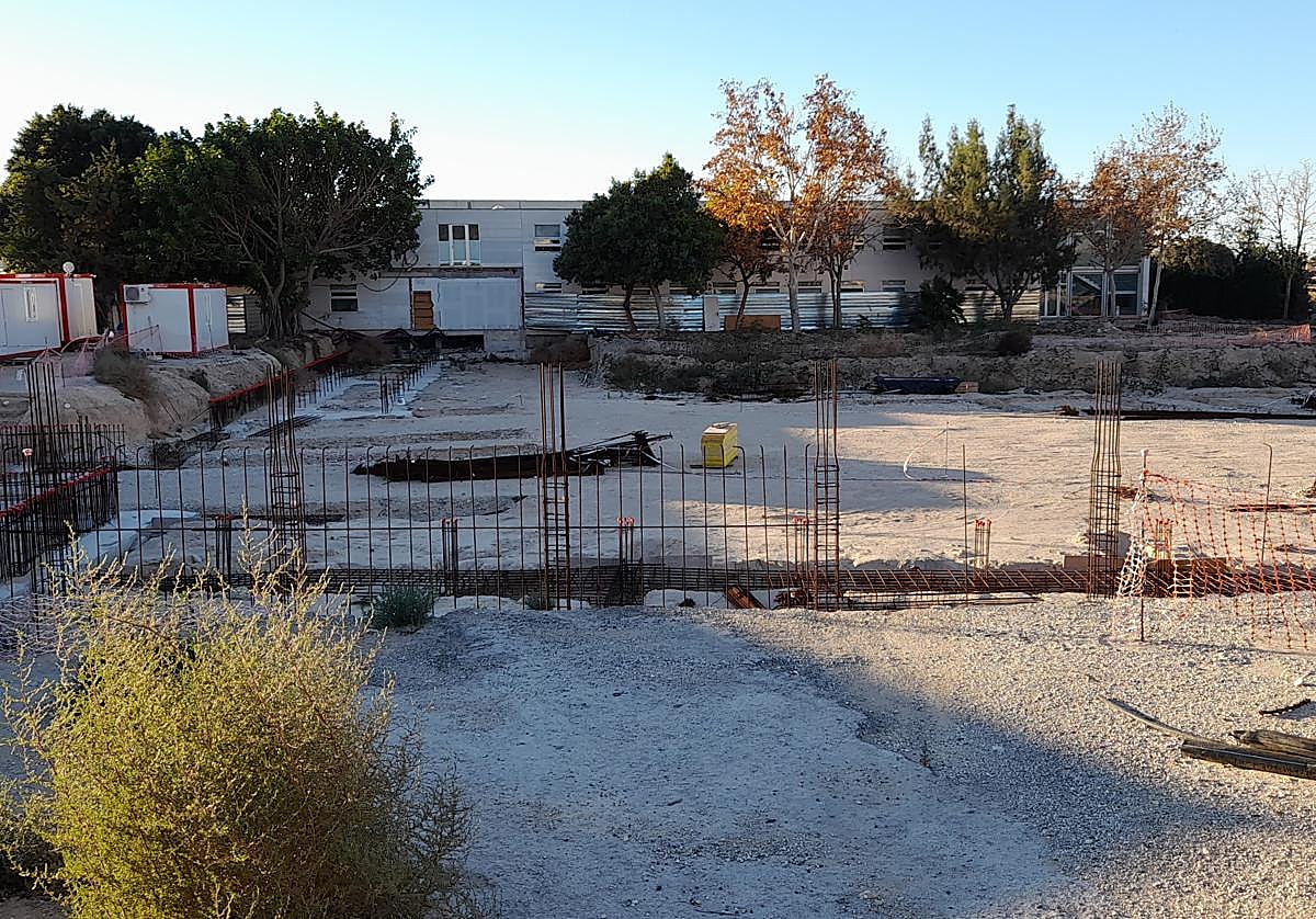 Estampa que presentan las obras de ampliación en la actualidad.