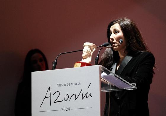 Cristina López Barrio, ganadora del Premio Azorín 2024.