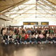 Imagen principal - Las candidatas a bellea del foc suben al tren para llevar su esencia a Murcia