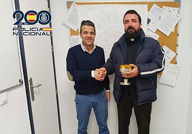 Cáliz devuelto a su propietario.