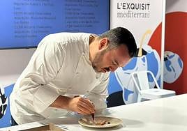 El chef José Manuel Miguel en un taller del Madrid Fusión.