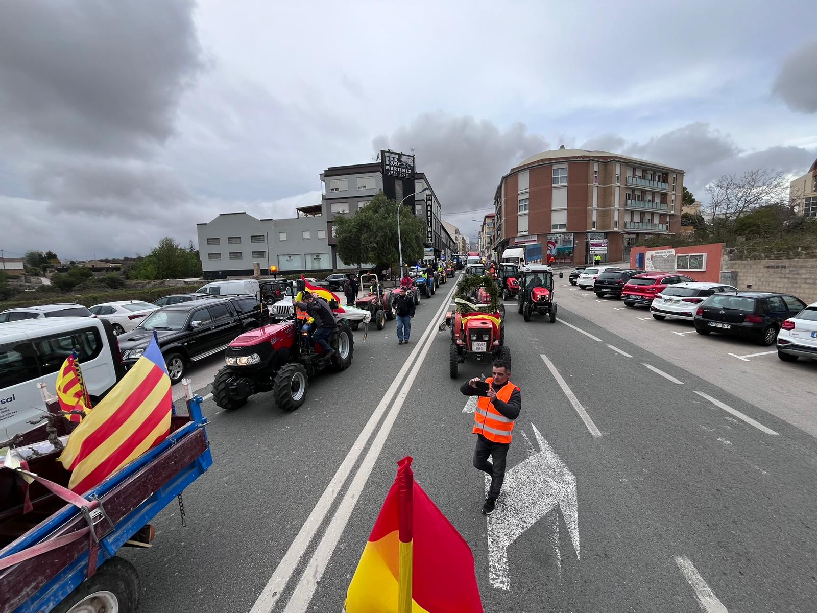 Tractorada de protesta en Dénia