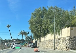 Imagen de las obras que se están realizando en el entorno del Club de Tenis