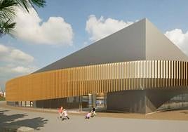 Recreación del futuro estadio.