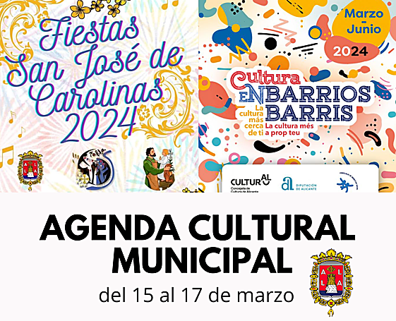 Cartel promocional de Cultura en barrios.