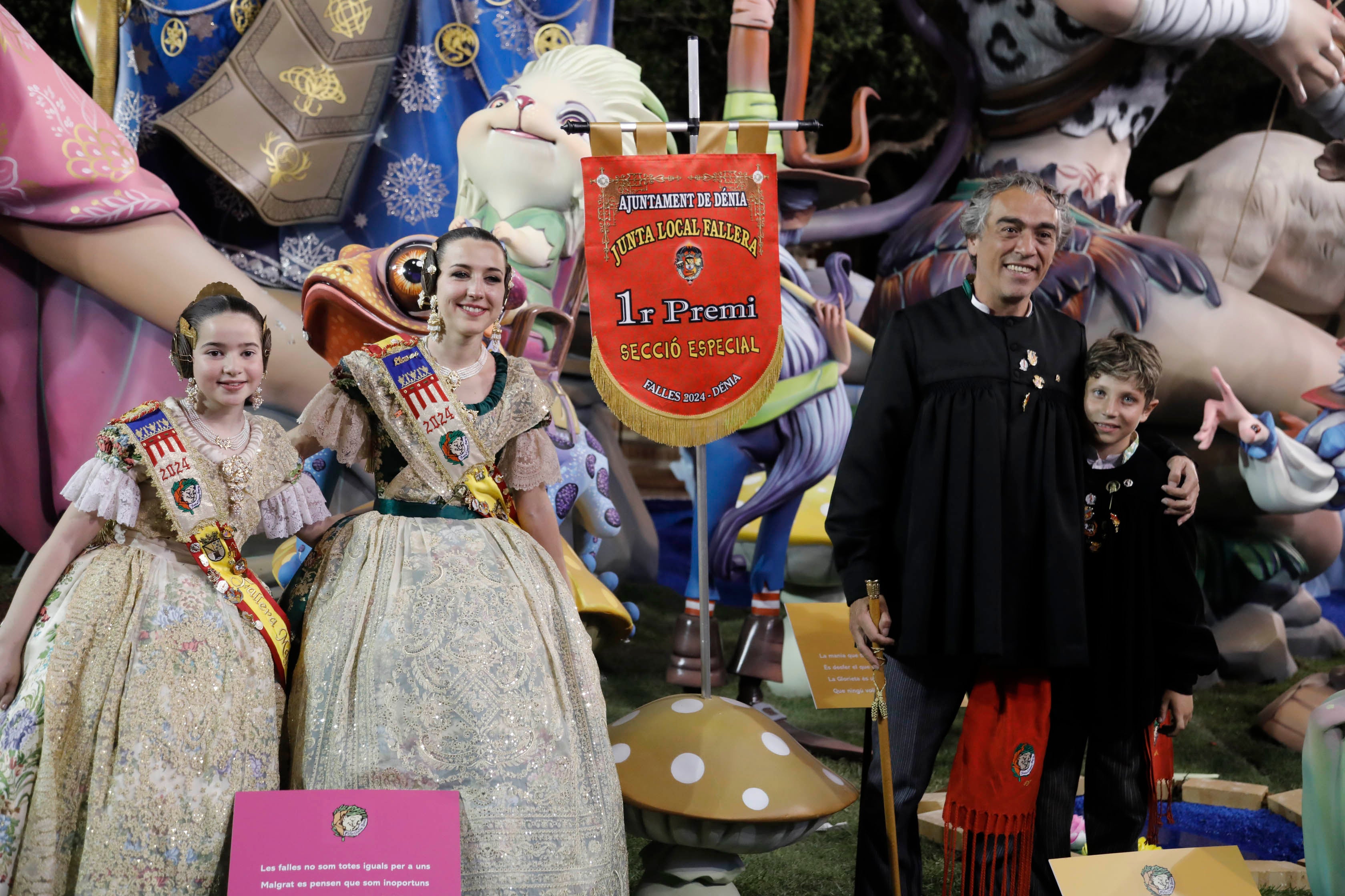 Entrega de los premios de las Fallas de Dénia