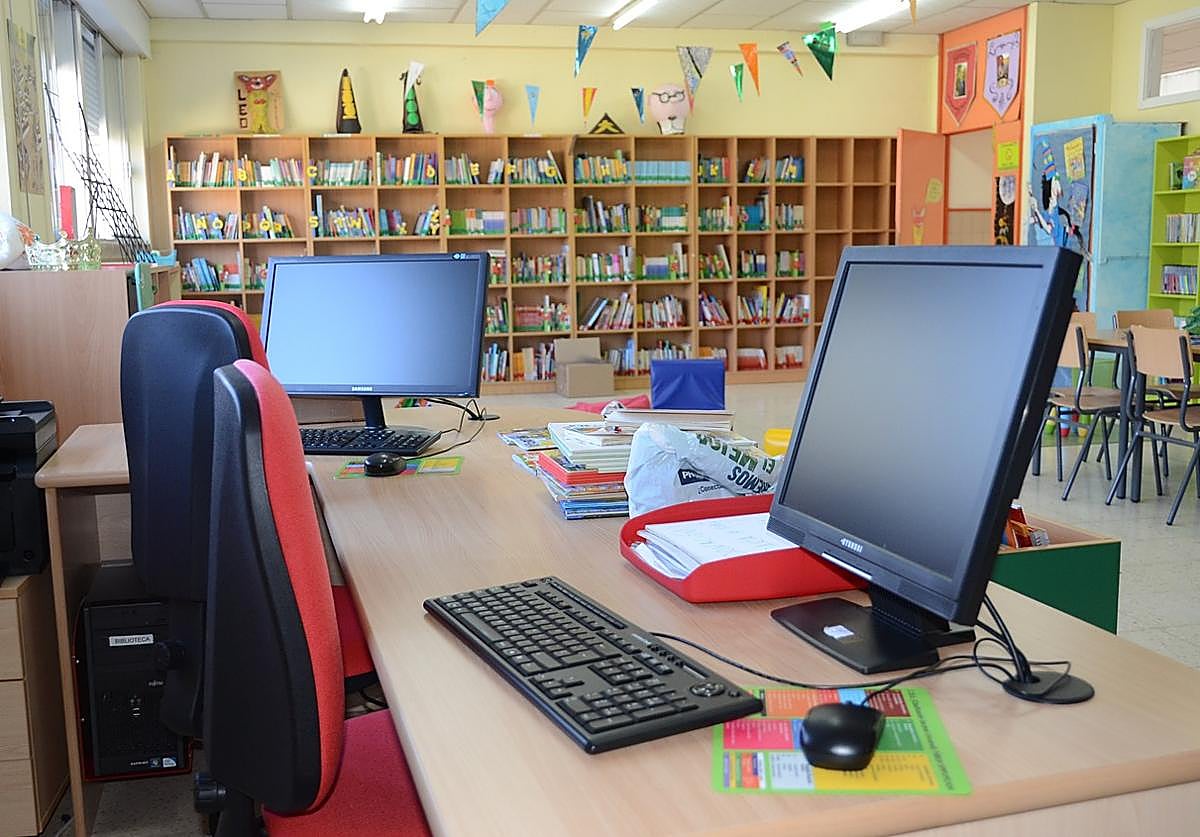 Biblioteca de un centro escolar.