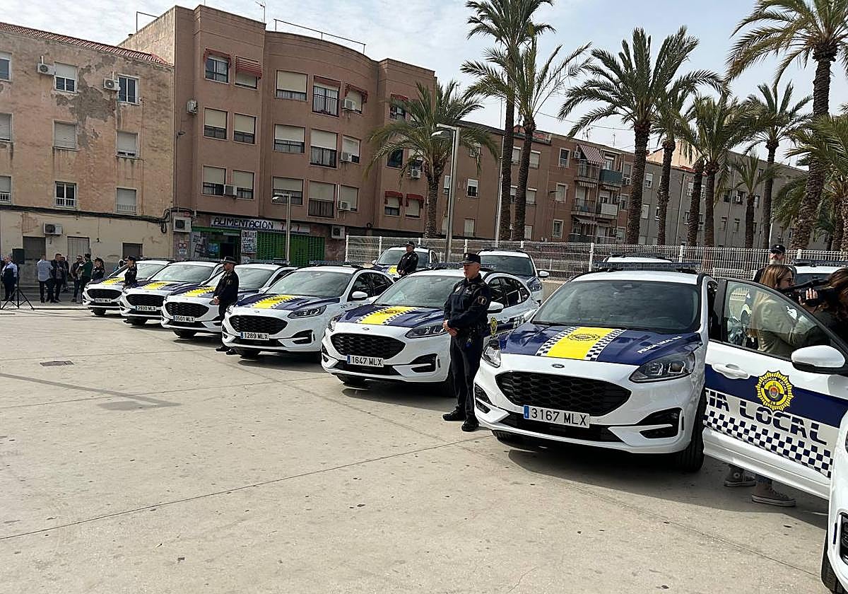 Los nuevos vehículos de la Policía Local de Elche.