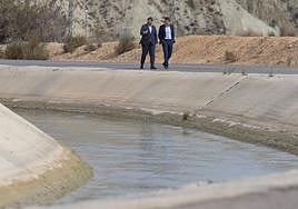 Los presidentes de la Comunitat Valenciana y Murcia, en una visita reciente relacionada con la política hídrica.