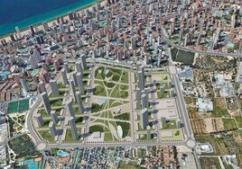 Proyección del futuro desarrollo de Ensanche Levante