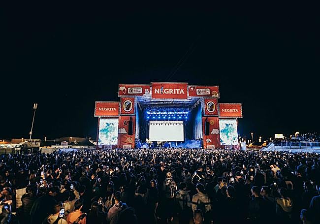 Escenario del Negrita Music Festival el pasado viernes.