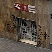 Aparecen amenazas de muerte a Pedro Sánchez en la sede del PSOE en Alicante