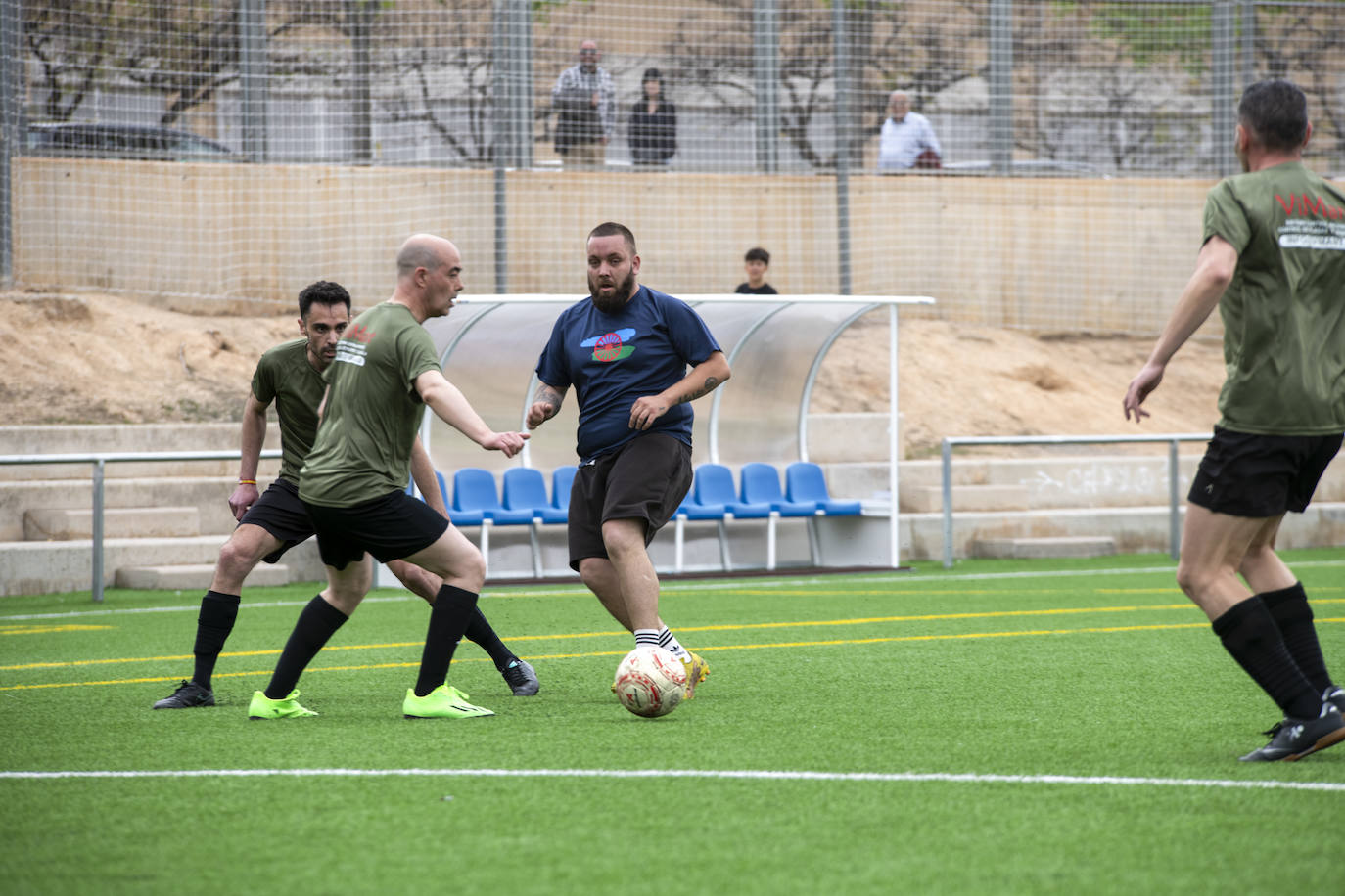 Así ha sido el partido de fútbol de Pueblo Gitano y Guardia Civil
