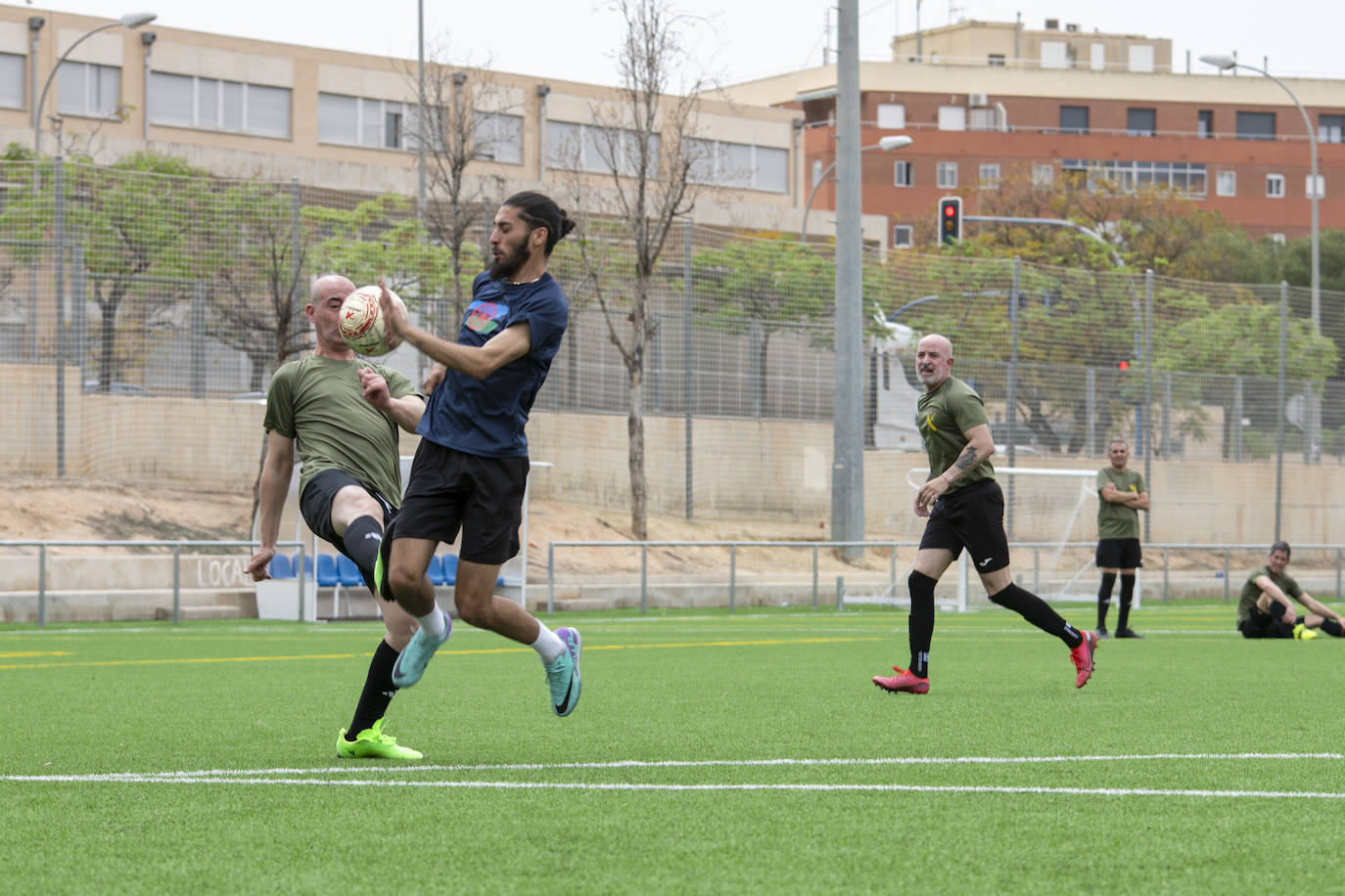 Así ha sido el partido de fútbol de Pueblo Gitano y Guardia Civil