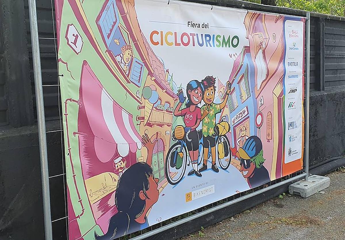 Imagen promocional de la Feria de Cicloturismo de Bolonia.