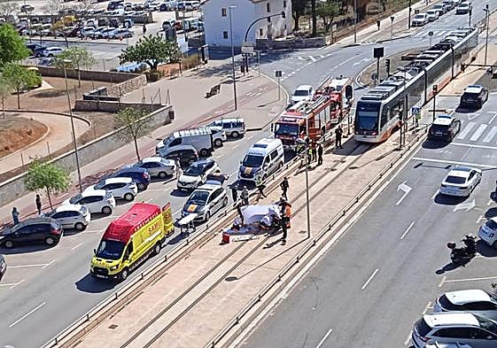 Imagen tras el siniestro.