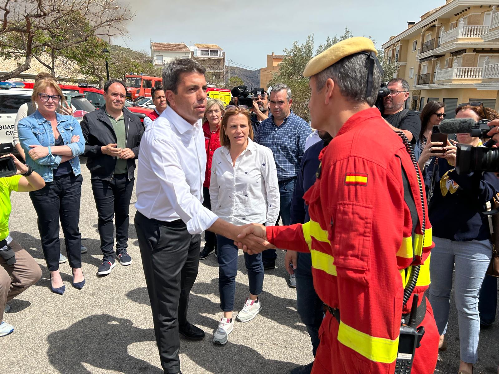El incendio de Tárbena en imágenes