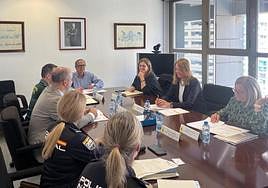 Reunión entre los representantes de la Conselleria de Sanidad con las Fuerzas y Cuerpos de Seguridad del Estado.