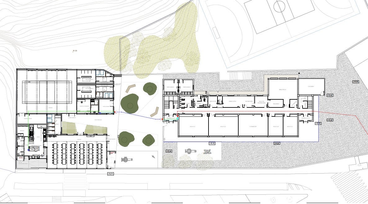 Planos del nuevo CEIP Juan Bautista Llorca.