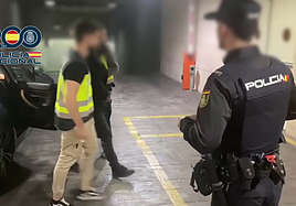 Imágenes del arresto del peligroso sicario colombiano.