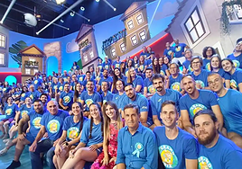 Los Montesinos en el plató del programa de televisión.