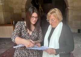 Victoria Melgosa y Ana Barceló, del grupo municipal socialista de Alicante.