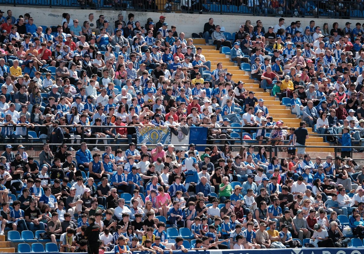 Imagen del Rico Pérez en el último partido ante la Peña Deportiva.