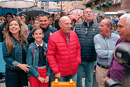 Presidentes de la Federació de Fogueres y la Comisión Gestora.