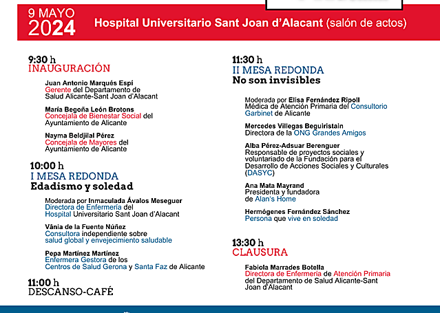 Programa de las jornadas.