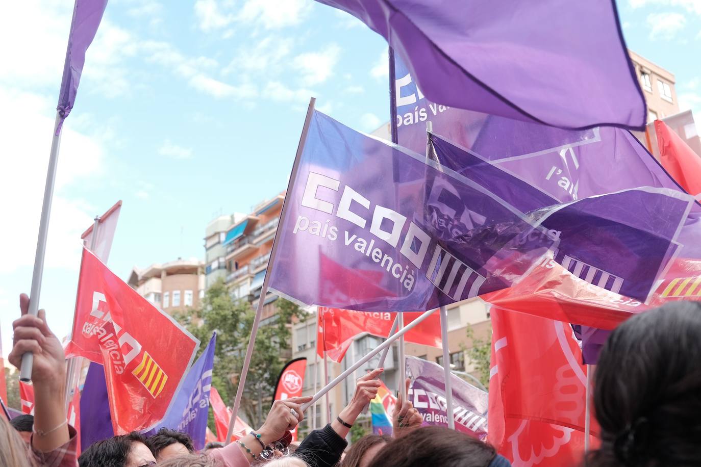 Los trabajadores toman el centro de Alicante