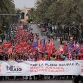 Los trabajadores alicantinos claman en el 1 de mayo por una «ocupación plena»