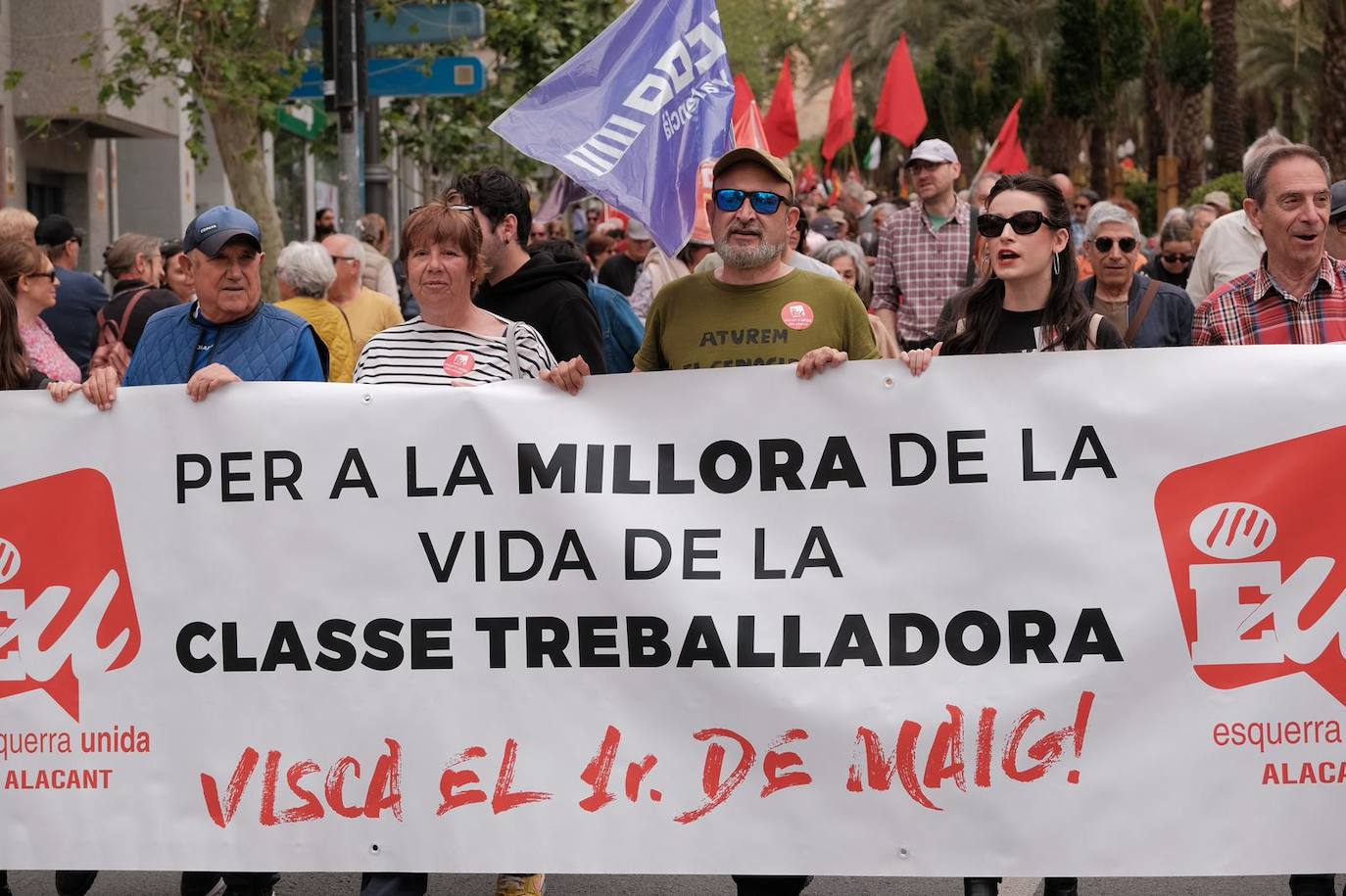 Los trabajadores toman el centro de Alicante
